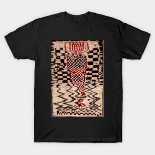 Graffiti Gabbeh Antique Persian Rug Pattern T-Shirt